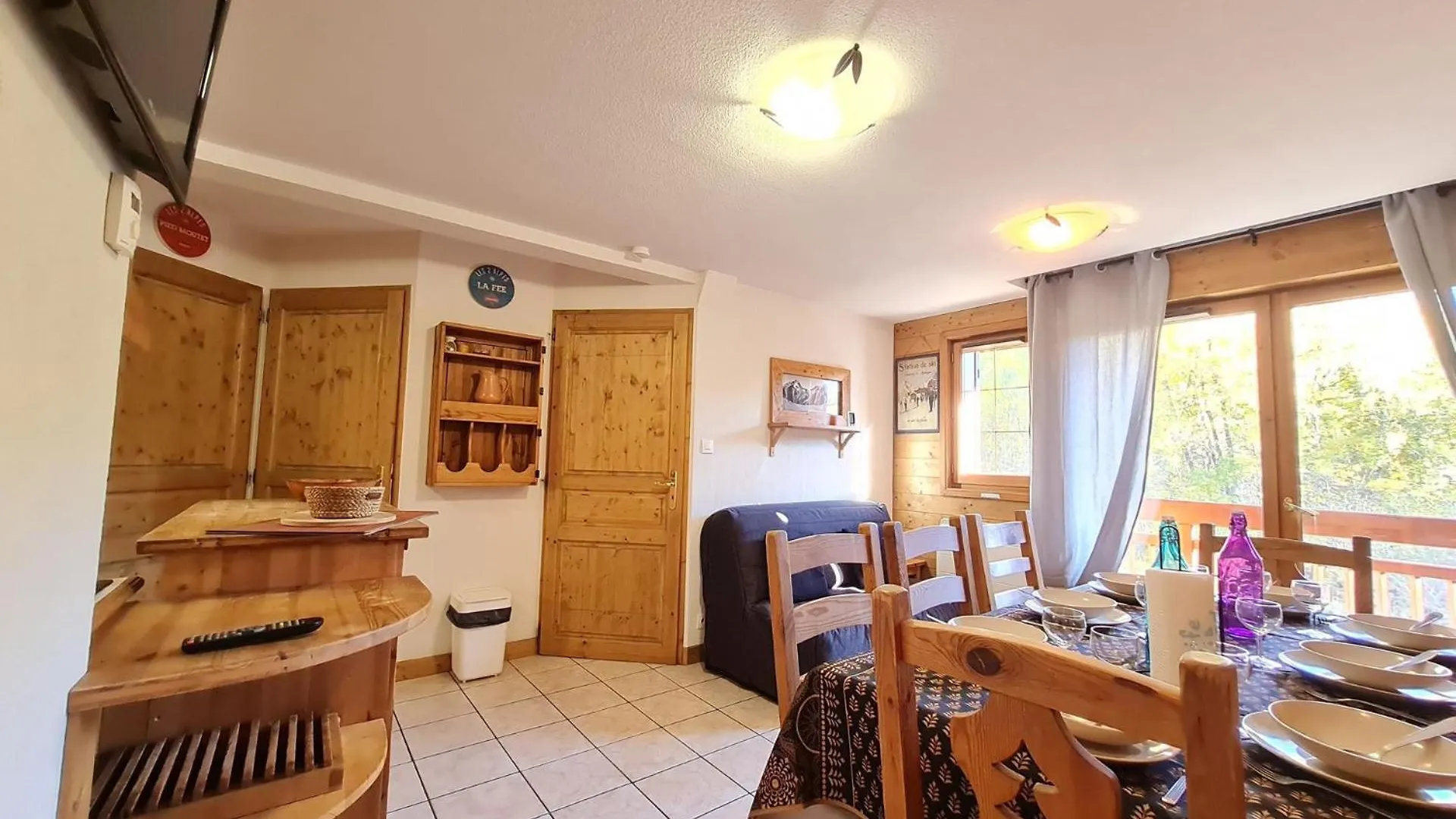 Balcon Des Pistes - 217-218 - Appt Tout Confort 8P 莱德萨阿尔卑斯 公寓